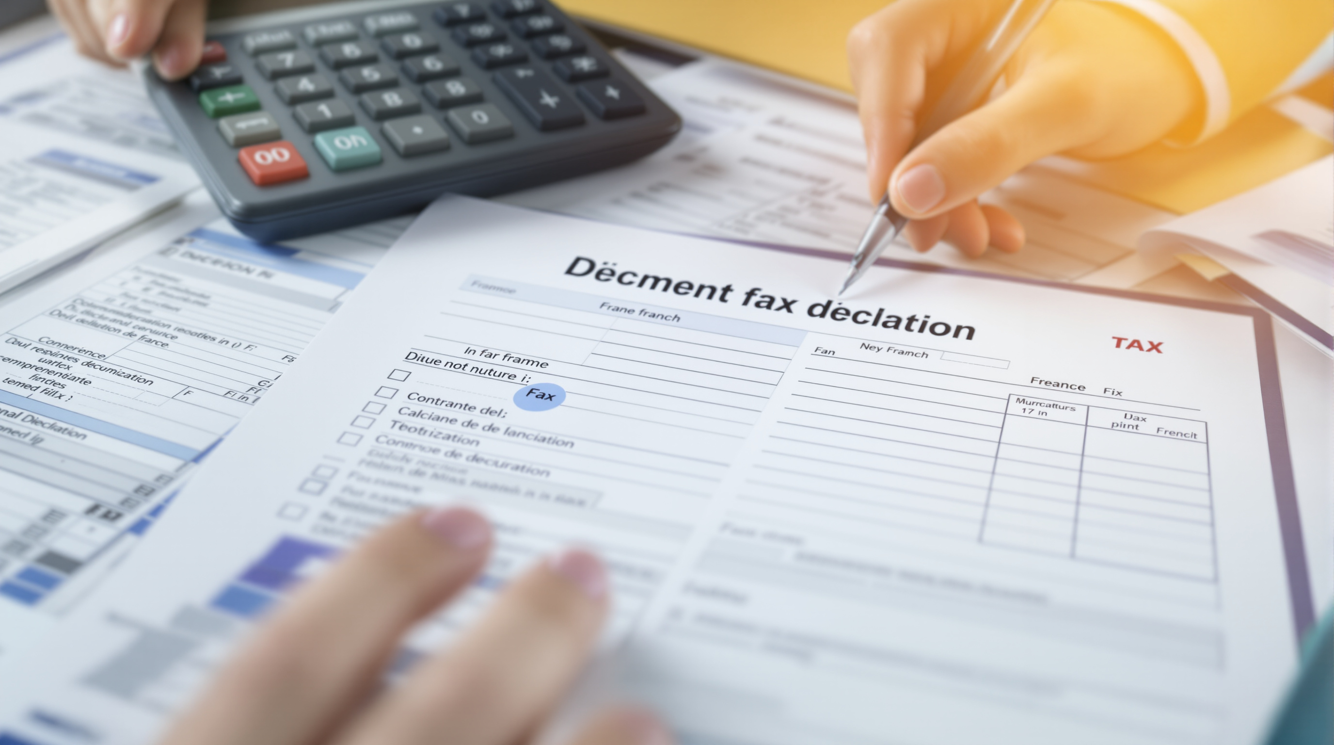 Calendrier déclarations fiscales